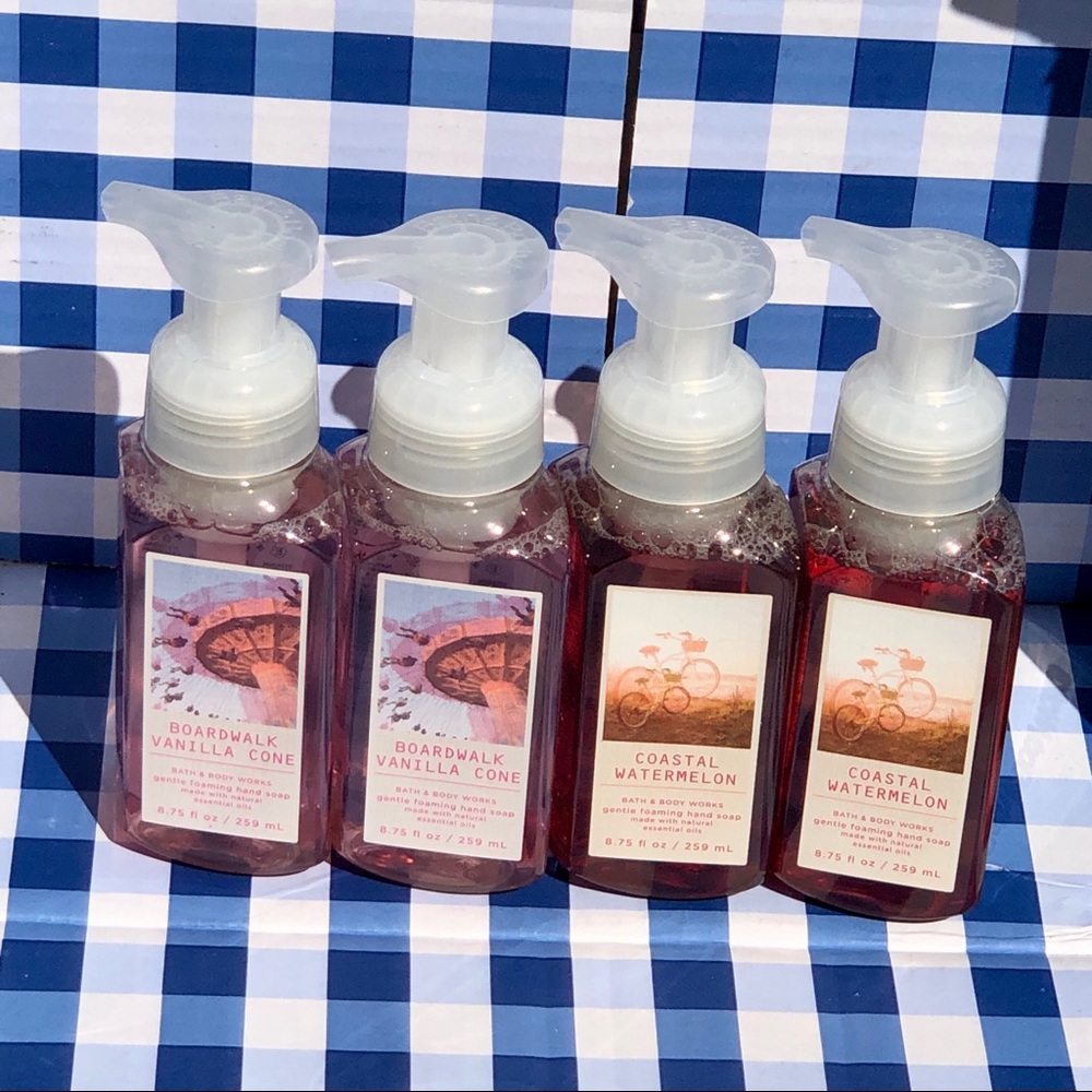 🛑🛑SOLDBath & Body Works Foaming Hand Soap Bundle Coastal Watermelon Boardwalk